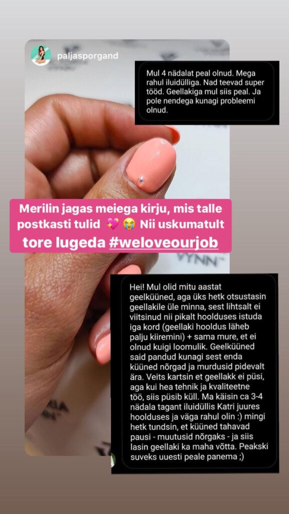 Paljas Porgand IG Ilu Idülli kohta. Ilus värske geellakk. Tehnik Katri