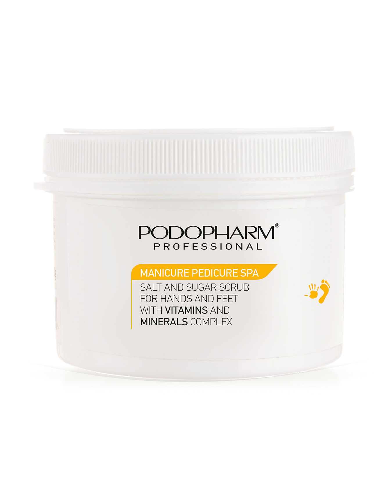 PODOPHARM MANICURE PEDICURE SPA Soola- ja suhkrukoorija vitamiinide ja mineraalidega 600ml